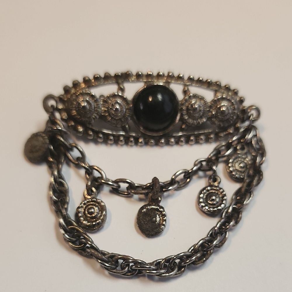 Antique Pot Metal Brooch